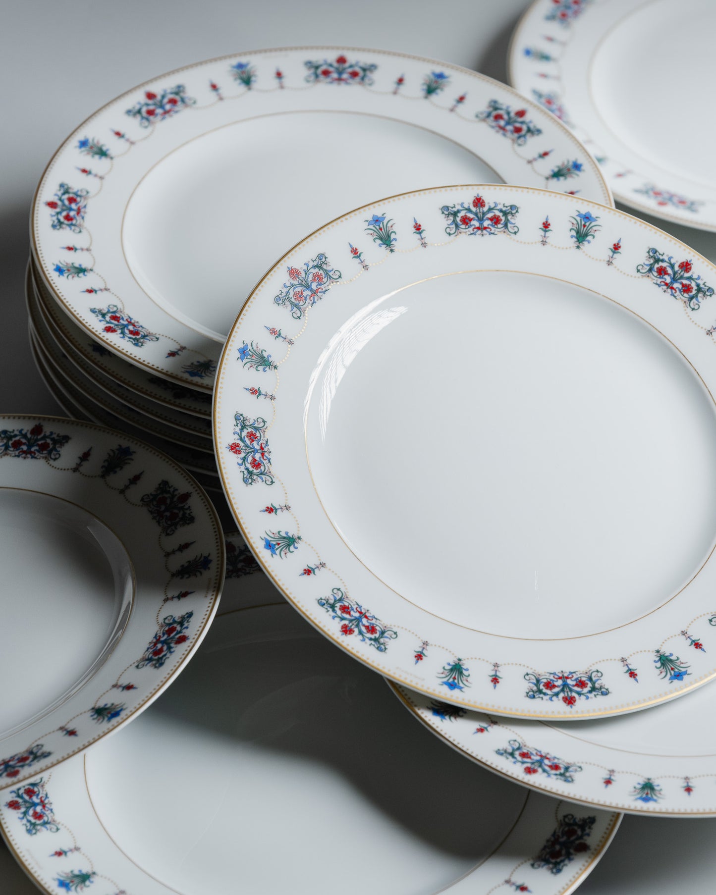 SET OF 12 CISELIO DESSERT PLATES, CHRISTOFLE, 1960s