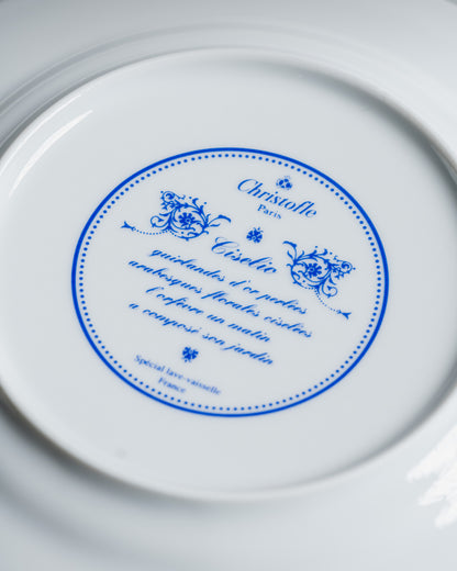 SET OF 12 CISELIO DESSERT PLATES, CHRISTOFLE, 1960s