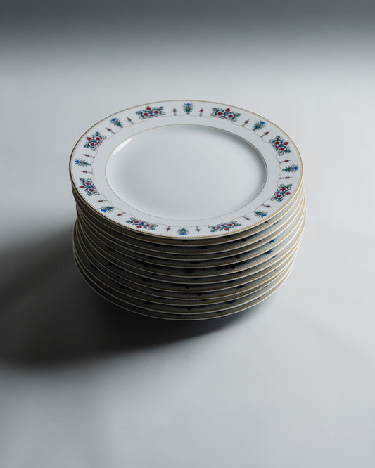 SET OF 12 CISELIO DESSERT PLATES, CHRISTOFLE, 1960s