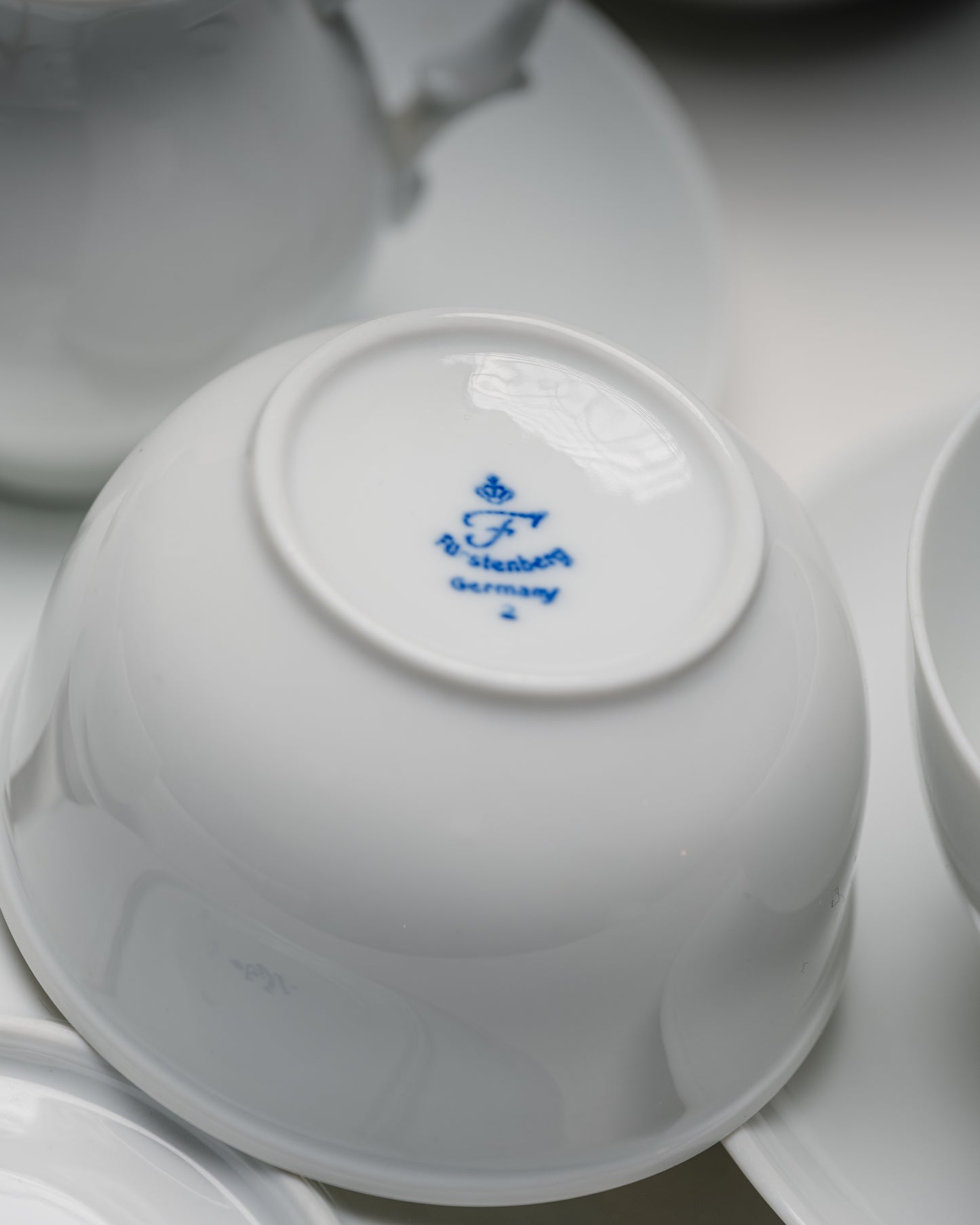 SERVICE À THÉ EN PORCELAINE,  FÜRSTENBERG, 1960s