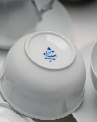 SERVICE À THÉ EN PORCELAINE,  FÜRSTENBERG, 1960s