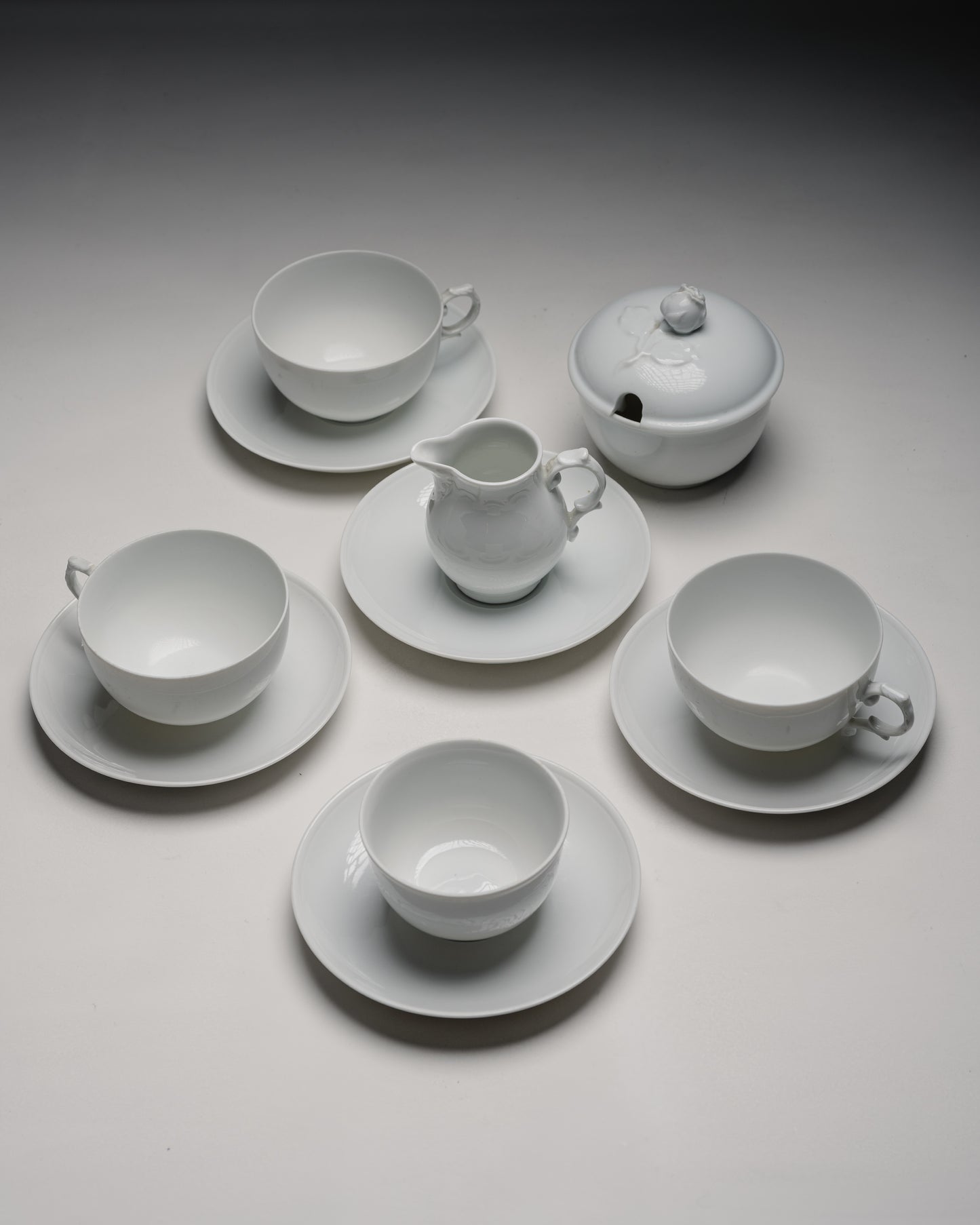 SERVICE À THÉ EN PORCELAINE,  FÜRSTENBERG, 1960s