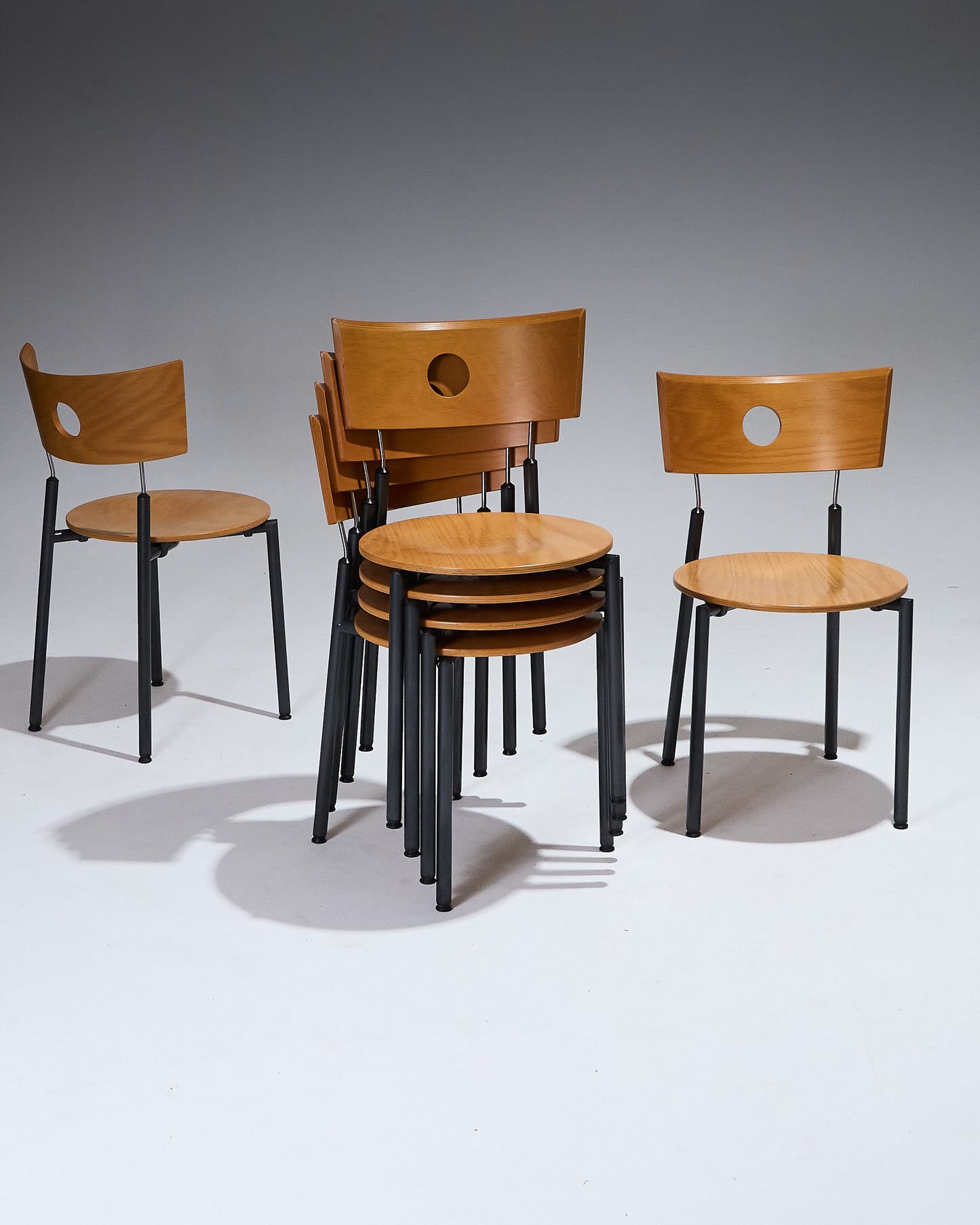 WOODEN CHAIR, KUSCH+CO, 1980s