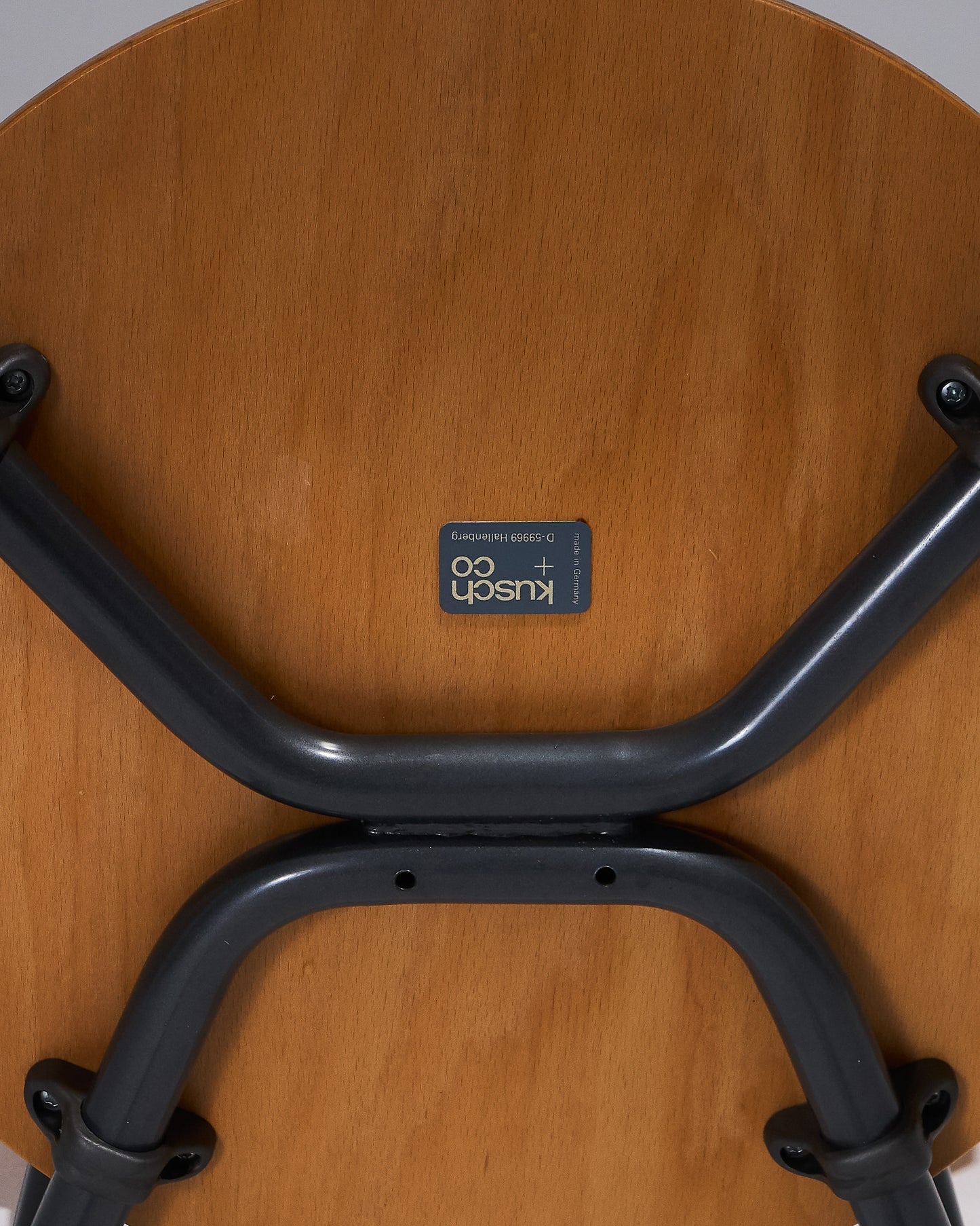 PAIRE DE CHAISES EN BOIS, KUSCH+CO, 1980s