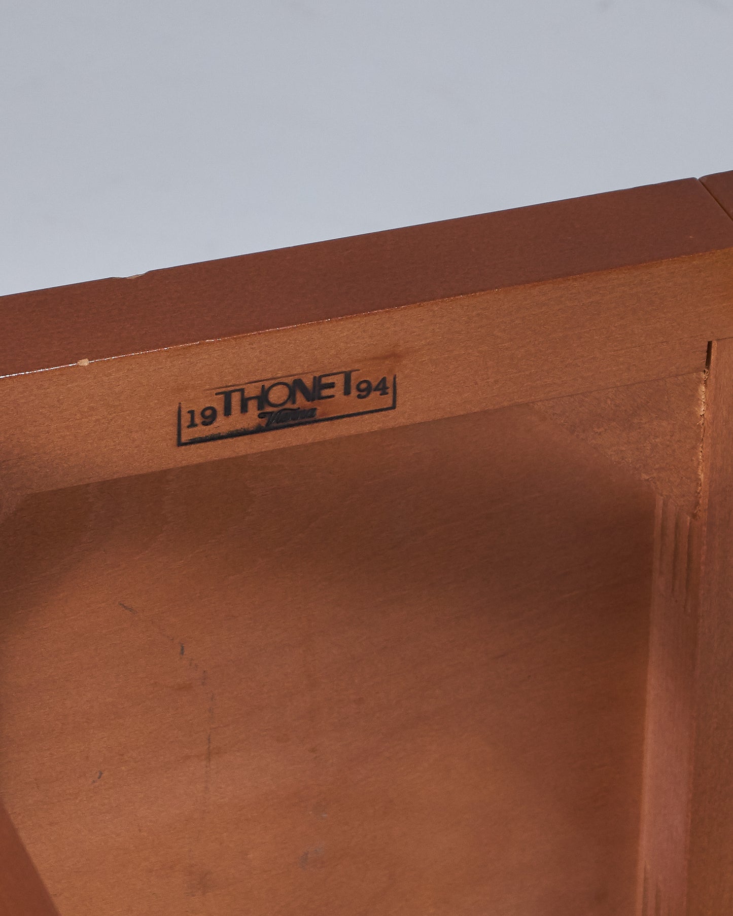 PAIR OF WOODEN CHAIRS, THONET, 1980s