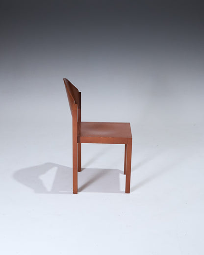 PAIR OF WOODEN CHAIRS, THONET, 1980s