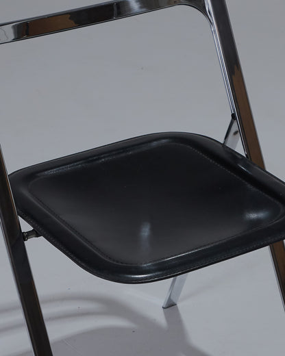 SET OF 4 CLIO FOLDING CHAIRS, GIORGIO CATTELAN, CIDUE, 1970s