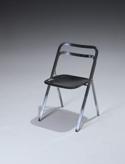 SET OF 4 CLIO FOLDING CHAIRS, GIORGIO CATTELAN, CIDUE, 1970s