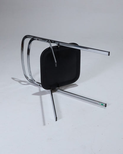SET OF 4 CLIO FOLDING CHAIRS, GIORGIO CATTELAN, CIDUE, 1970s