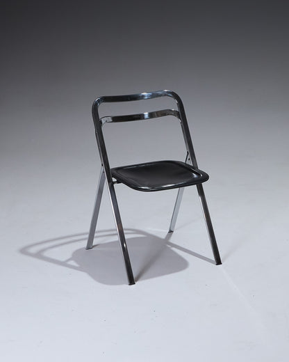 SET OF 4 CLIO FOLDING CHAIRS, GIORGIO CATTELAN, CIDUE, 1970s