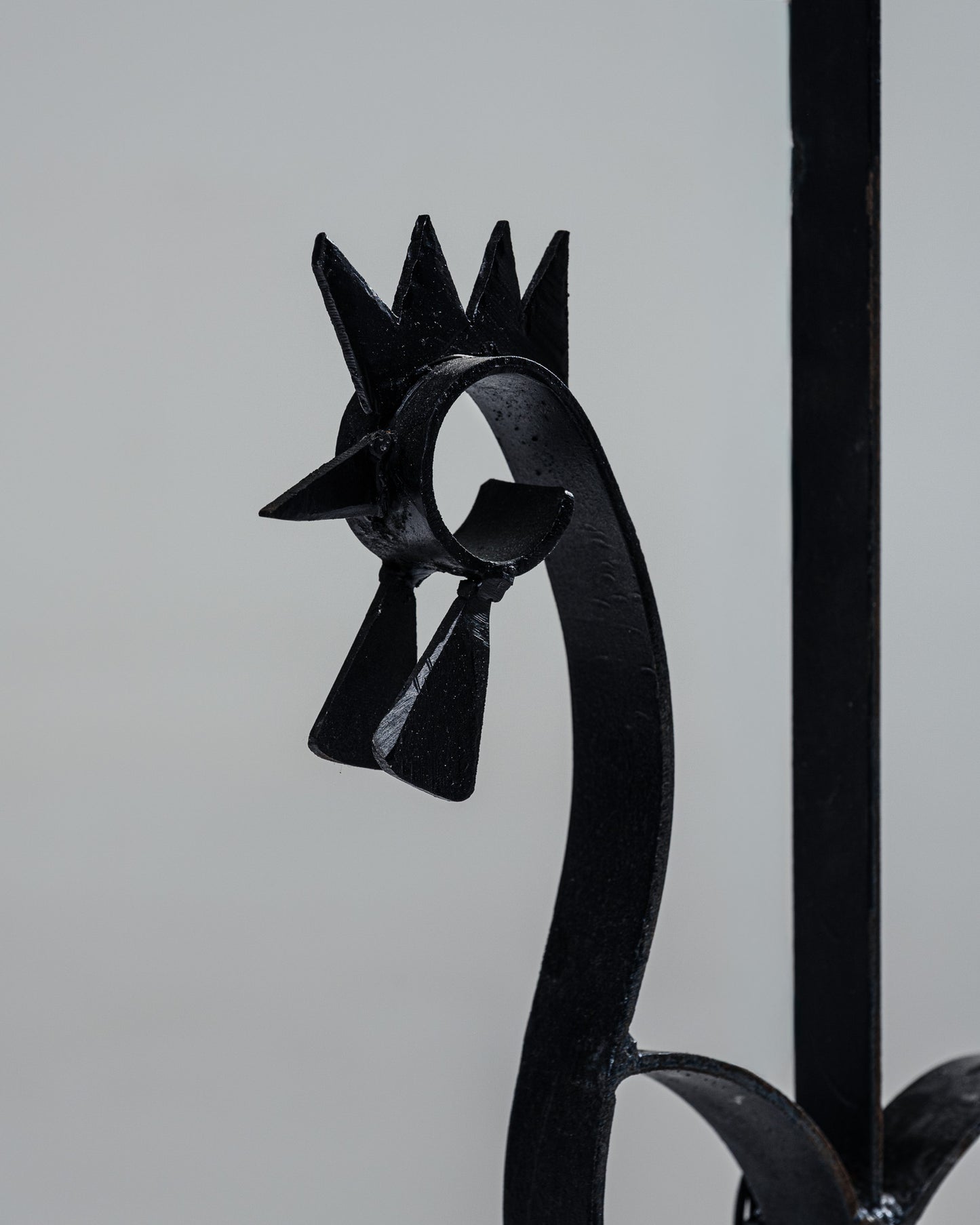 WROUGHT IRON ROOSTER FLOOR LAMP, 1950s