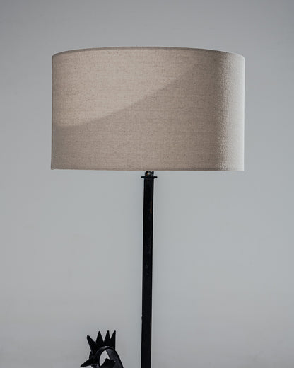 WROUGHT IRON ROOSTER FLOOR LAMP, 1950s