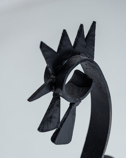 WROUGHT IRON ROOSTER FLOOR LAMP, 1950s