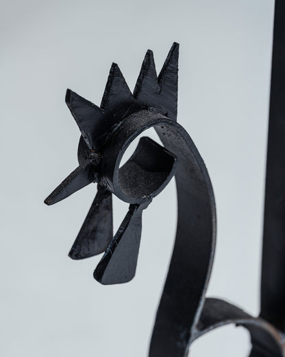 WROUGHT IRON ROOSTER FLOOR LAMP, 1950s