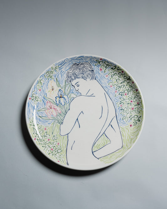 HANDCRAFTED CERAMIC PLATE, ELDAROV.T