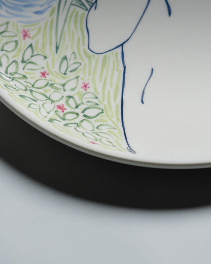 HANDCRAFTED CERAMIC PLATE, ELDAROV.T