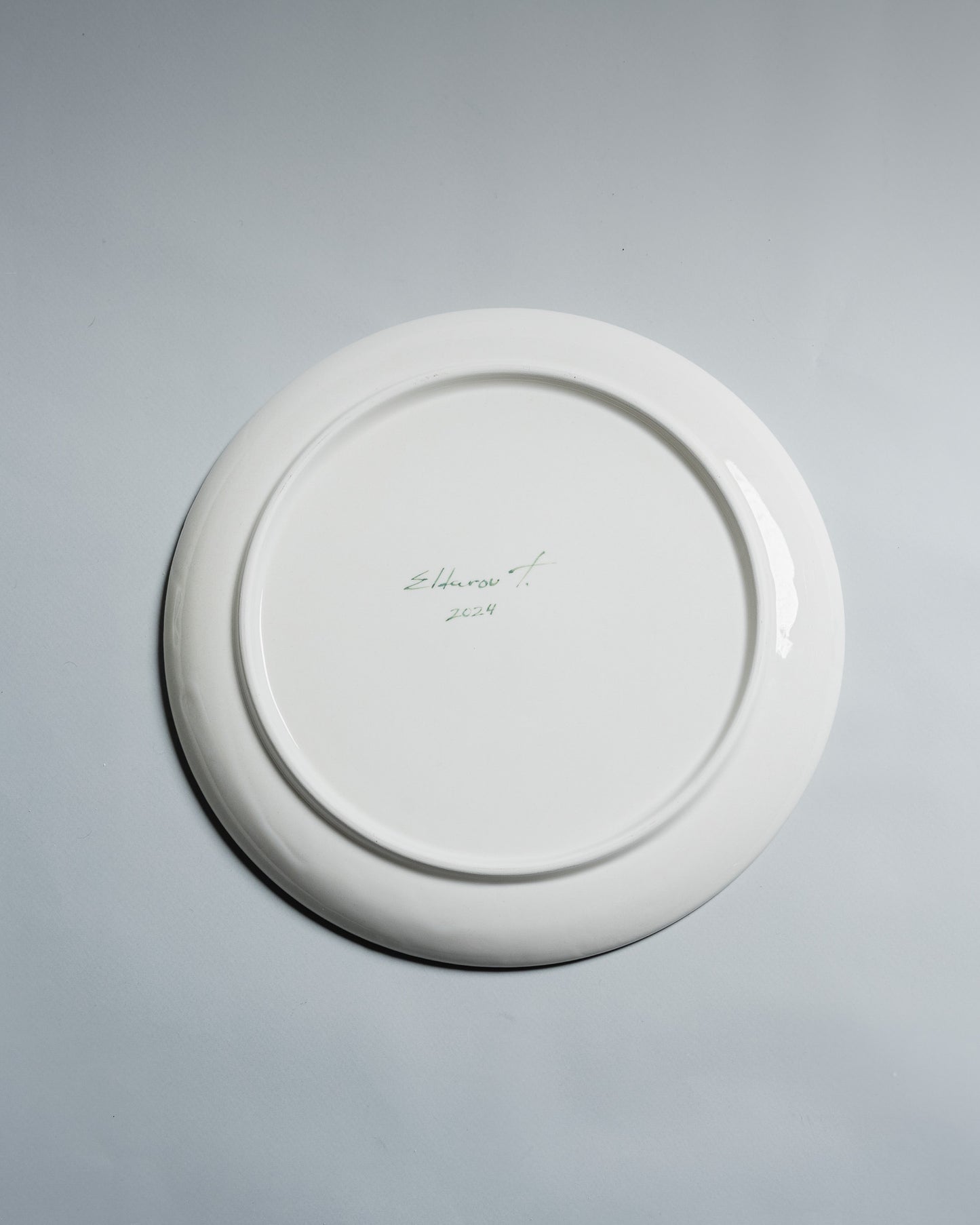 HANDCRAFTED CERAMIC PLATE, ELDAROV.T