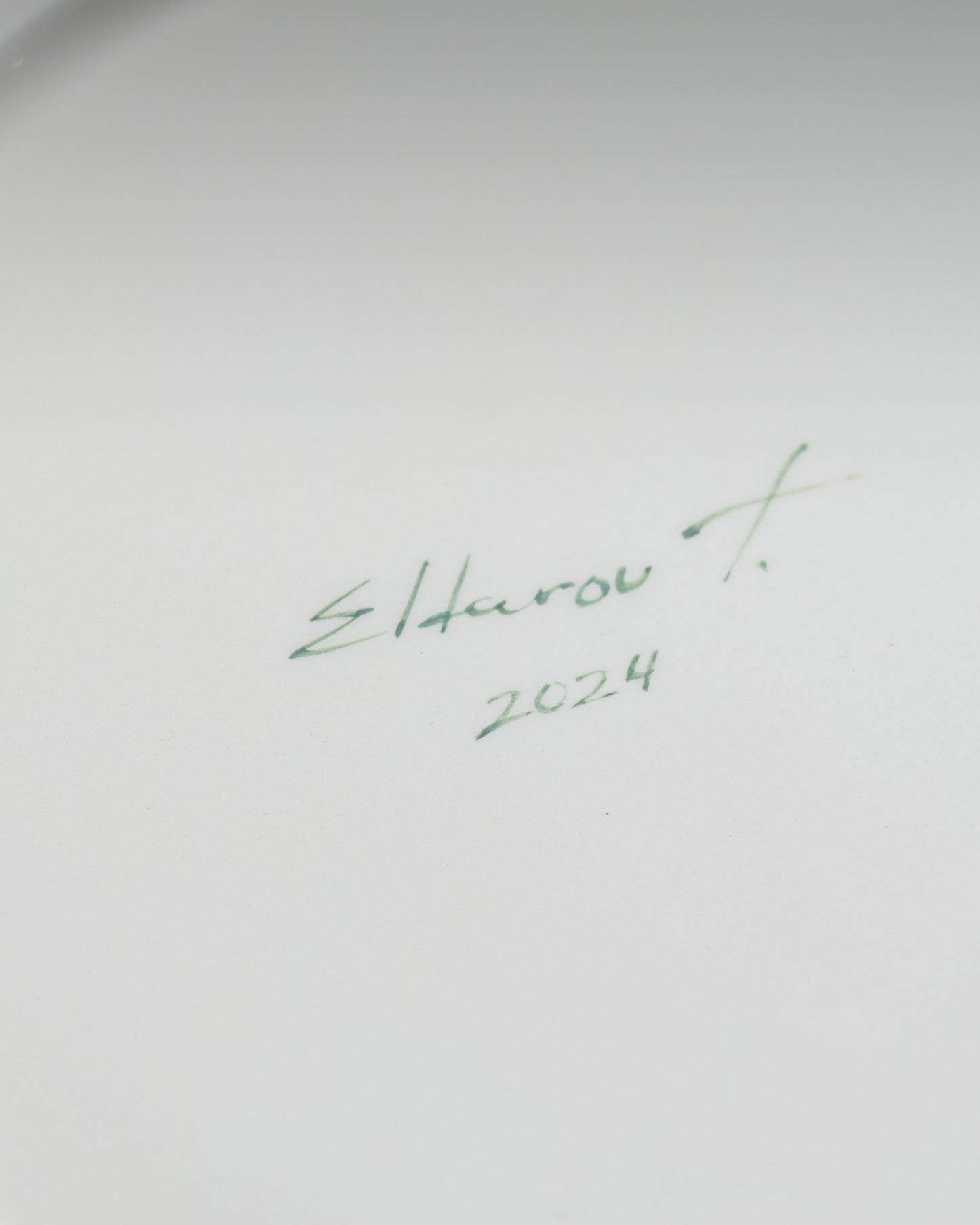 HANDCRAFTED CERAMIC PLATE, ELDAROV.T