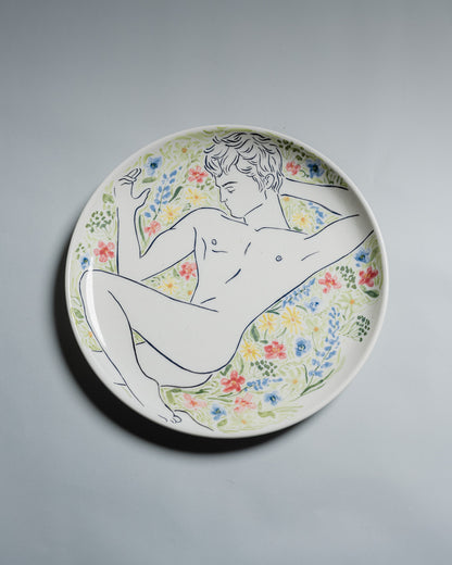 HANDCRAFTED CERAMIC PLATE, ELDAROV.T