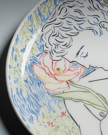 ASSIETTE ARTISANALE EN CÉRAMIQUE, ELDAROV.T