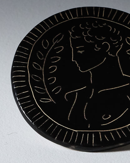 DESSOUS DE VERRE ARTISANAL EN CÉRAMIQUE, ELDAROV.T