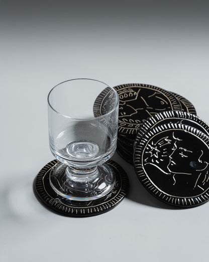 HANDCRAFTED CERAMIC COASTERS, ELDAROV.T