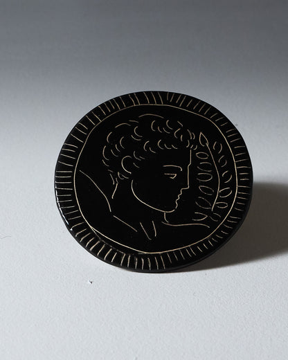 DESSOUS DE VERRE ARTISANAL EN CÉRAMIQUE, ELDAROV.T