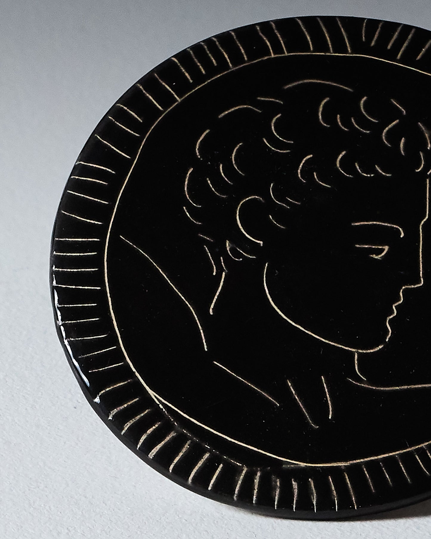 DESSOUS DE VERRE ARTISANAL EN CÉRAMIQUE, ELDAROV.T