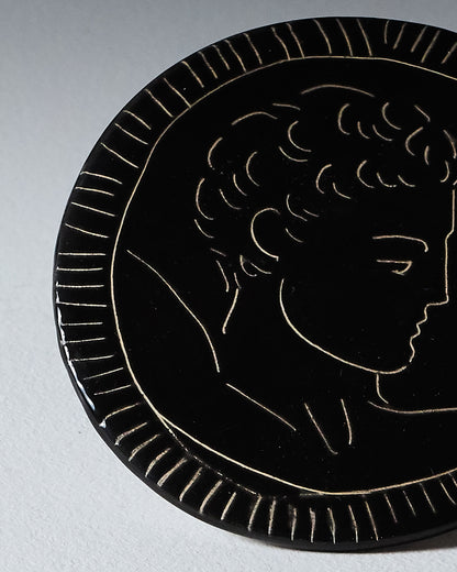 DESSOUS DE VERRE ARTISANAL EN CÉRAMIQUE, ELDAROV.T