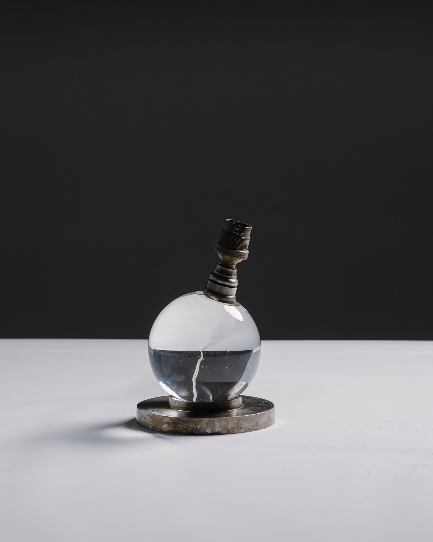 LAMPE À POSER EN CRISTAL, JACQUES ADNET, 1930s