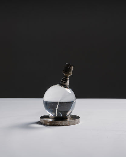 LAMPE À POSER EN CRISTAL, JACQUES ADNET, 1930s