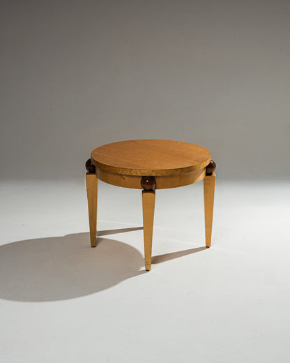 WOODEN SIDE TABLE, GAGNÈRE STYLE, 1940s