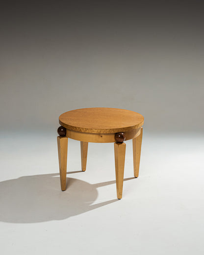 WOODEN SIDE TABLE, GAGNÈRE STYLE, 1940s