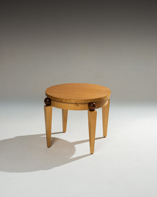 WOODEN SIDE TABLE, GAGNÈRE STYLE, 1940s