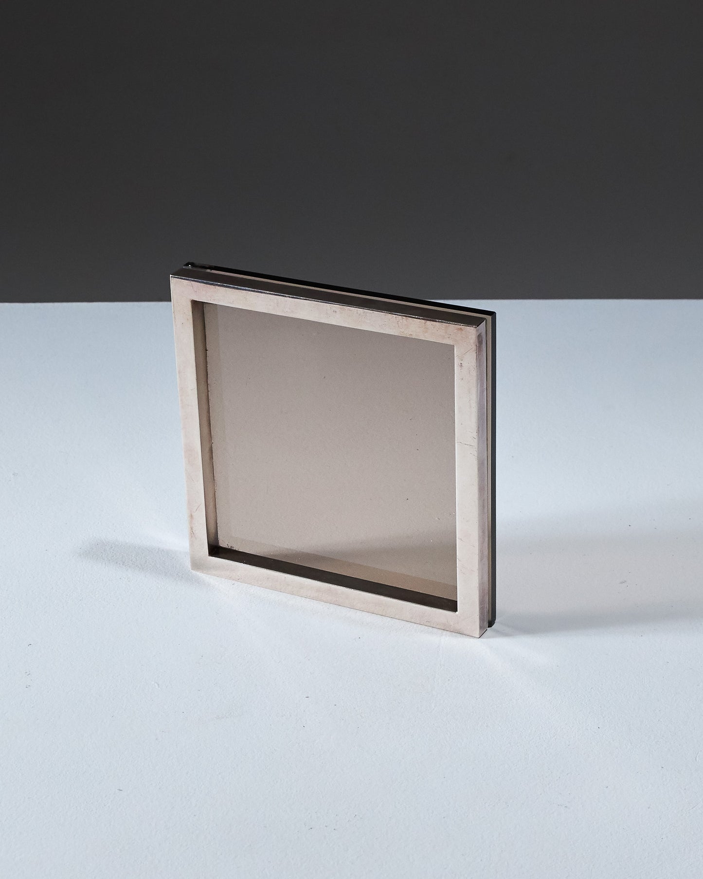 GLASS AND METAL VALET TRAY, 1970S