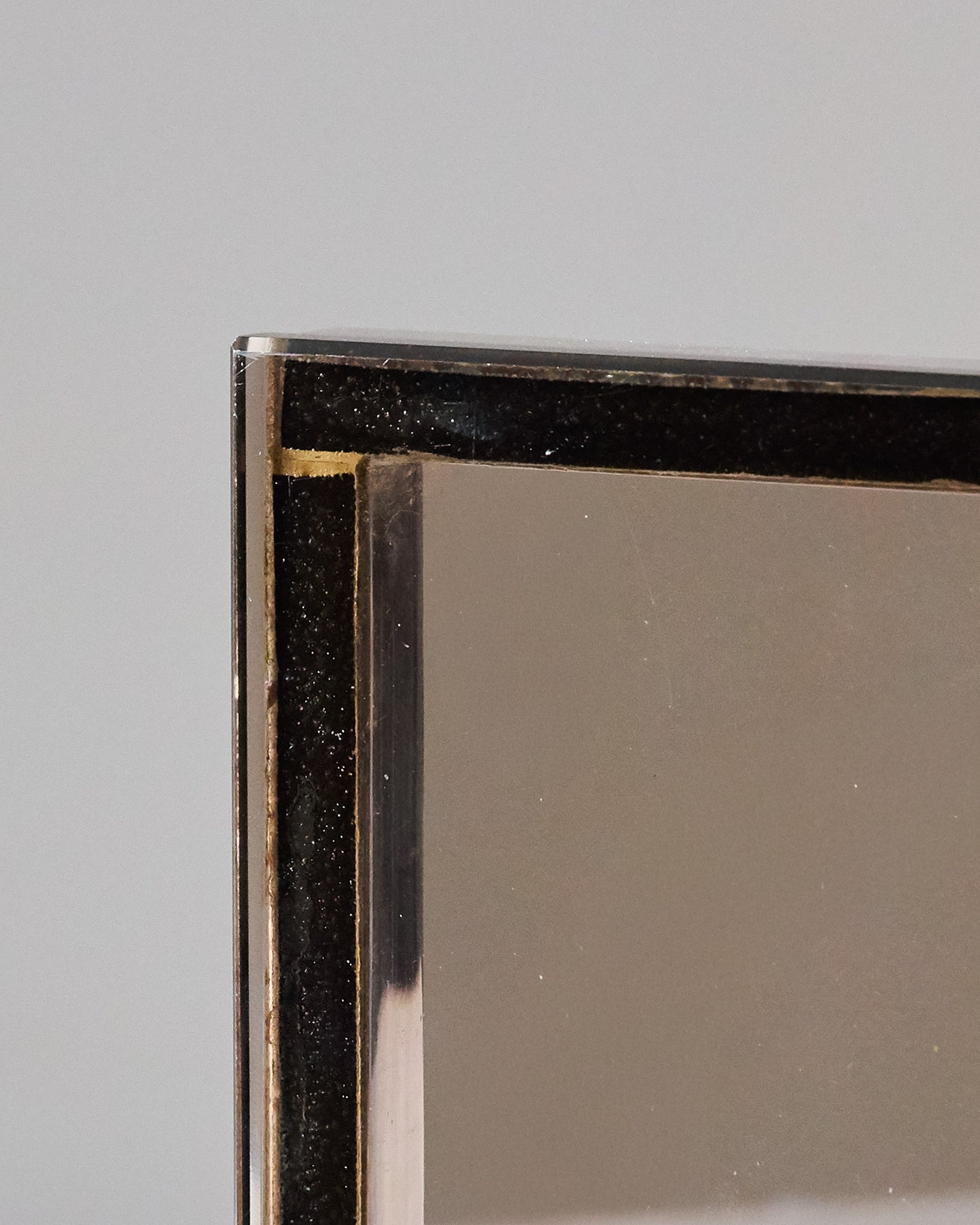 GLASS AND METAL VALET TRAY, 1970S