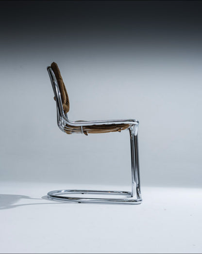 CHAISE EN VELOURS, GASTONE RINALDI, 1970s