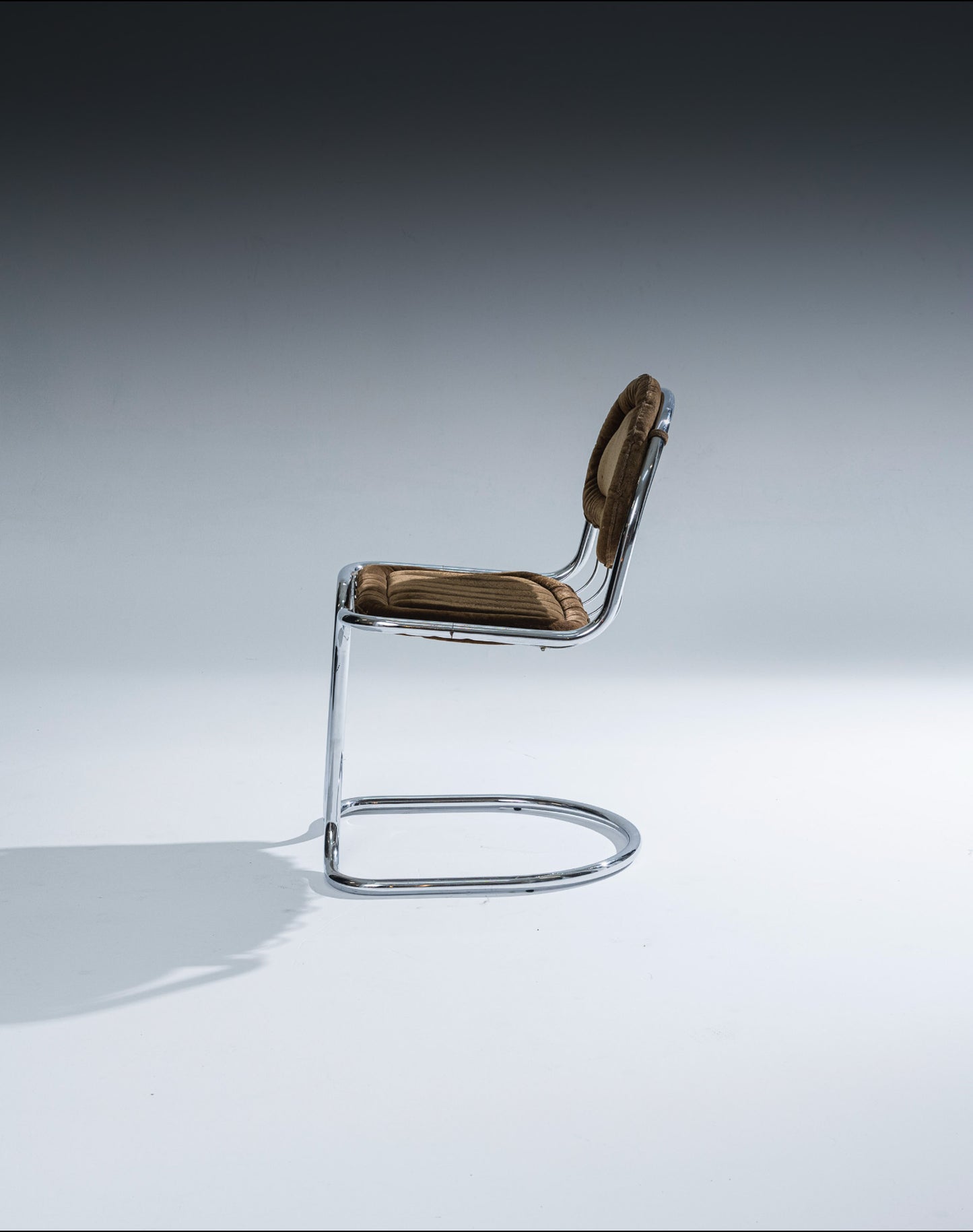 SET DE 4 CHAISES EN VELOURS, GASTONE RINALDI, 1970s