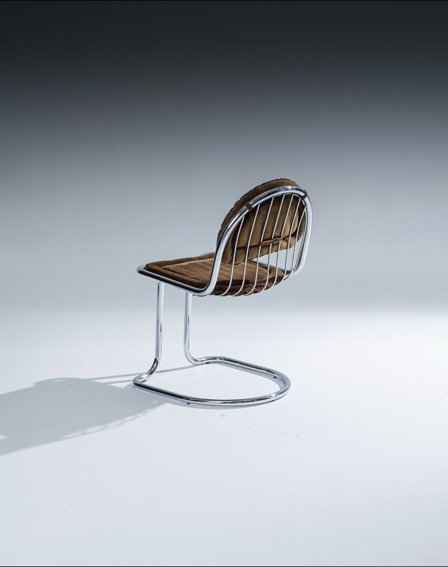 SET DE 4 CHAISES EN VELOURS, GASTONE RINALDI, 1970s