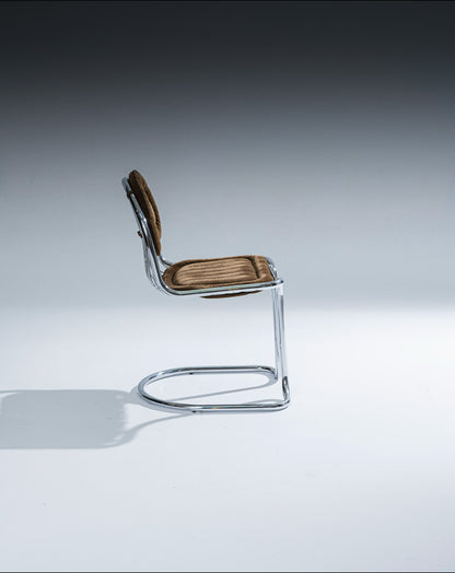 CHAISE EN VELOURS, GASTONE RINALDI, 1970s