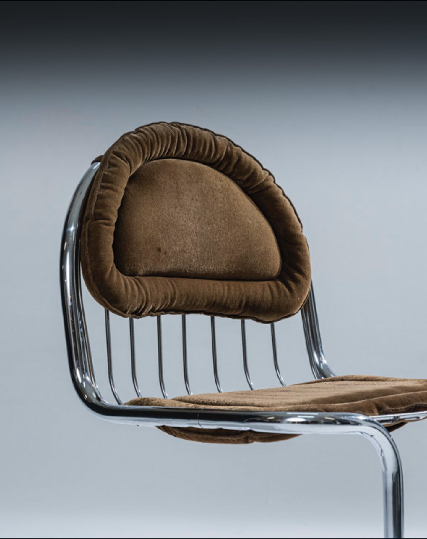 CHAISE EN VELOURS, GASTONE RINALDI, 1970s