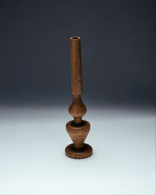 OAK CANDLE HOLDER