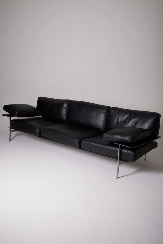 3-seater leather sofa 'Dieses' by Antonio Citterio & Paolo Nava