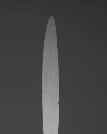 MÉNAGÈRE EN MÉTAL ARGENTÉ, INOX ET PORCELAINE, 1940s