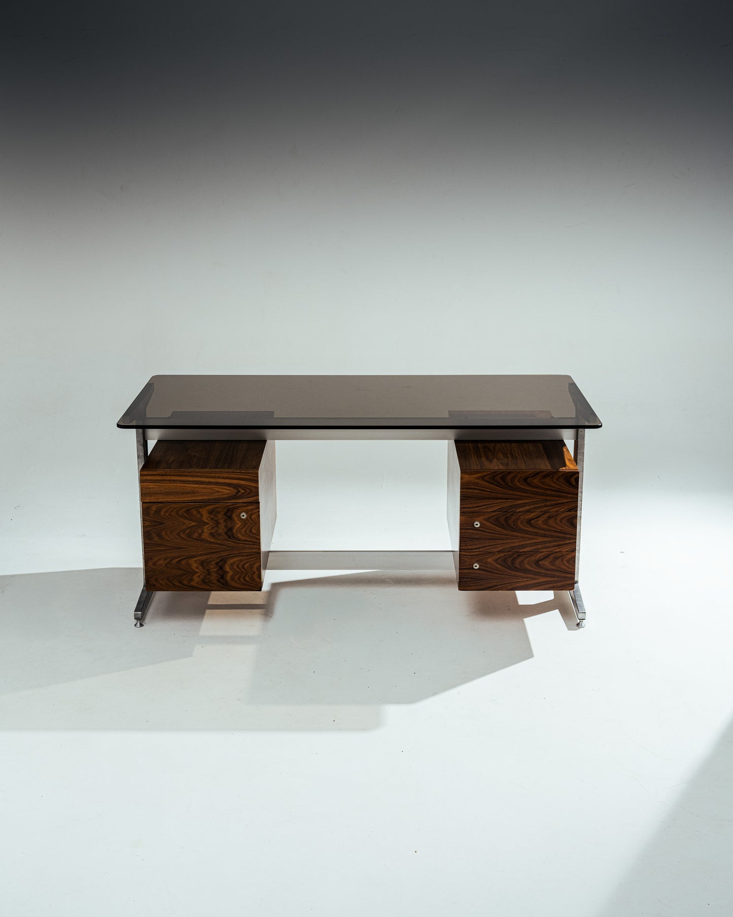 BUREAU EN PALISSANDRE, ÉTIENNE FERMIGIER, 1970s
