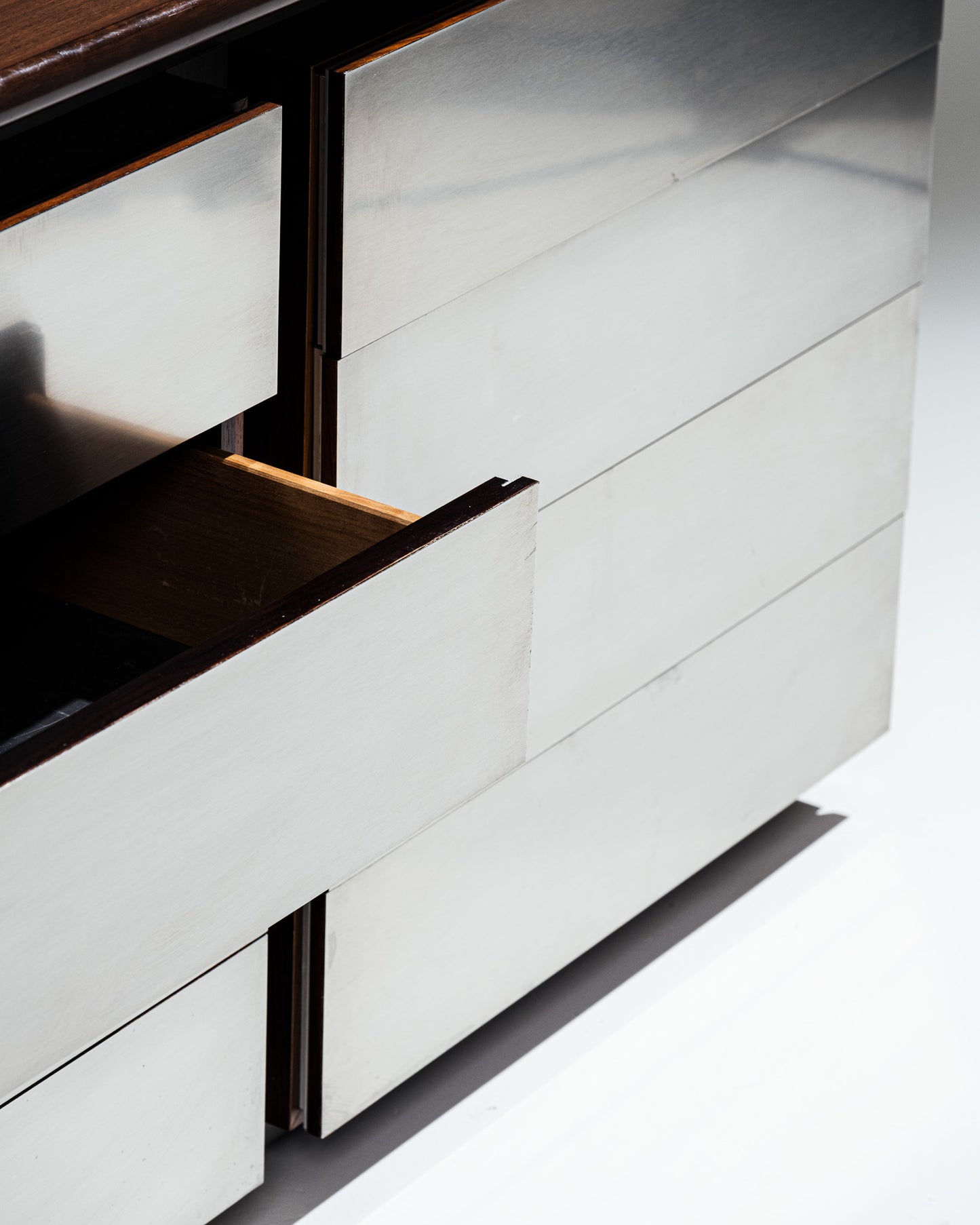 BRUSHED STEEL ENFILADE, ACERBIS, 1970s