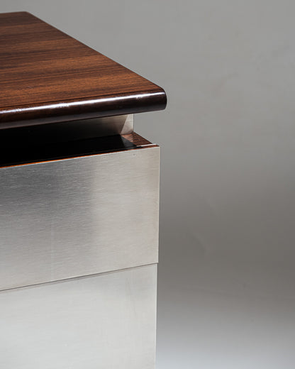 BRUSHED STEEL ENFILADE, ACERBIS, 1970s