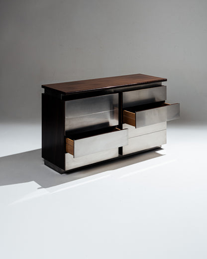 BRUSHED STEEL ENFILADE, ACERBIS, 1970s