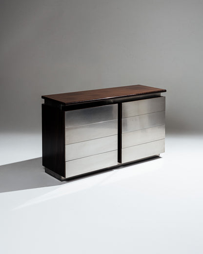 BRUSHED STEEL ENFILADE, ACERBIS, 1970s