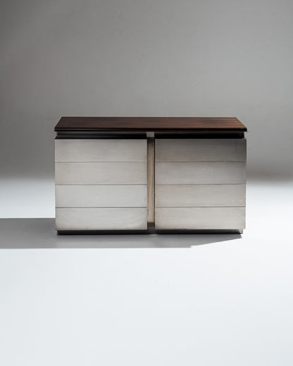 BRUSHED STEEL ENFILADE, ACERBIS, 1970s